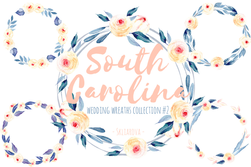 wreaths-watercolor-set-2-south-carolina