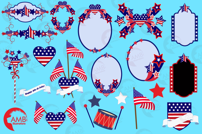 fourth-of-july-cliparts-graphics-illustrations-amb-922-23-24