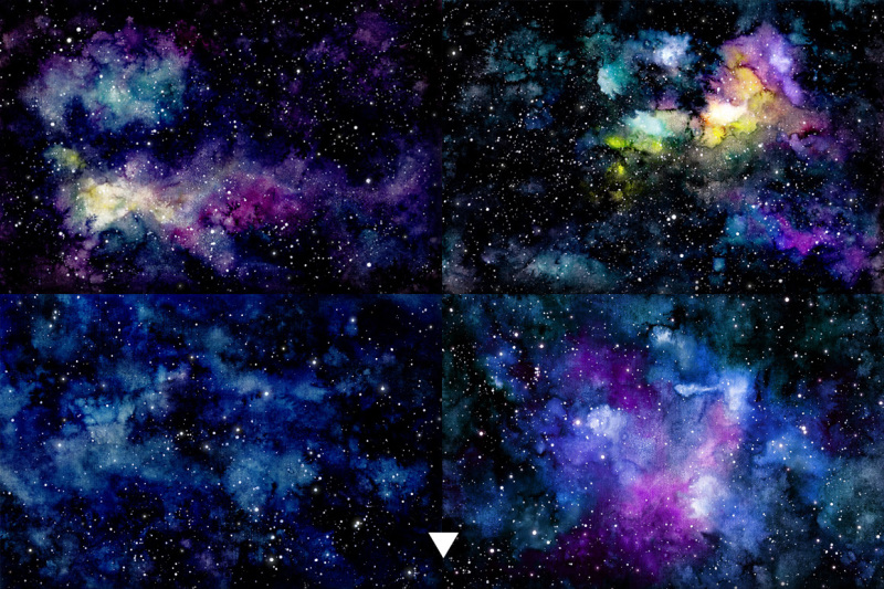 space-backgrounds-set