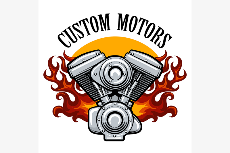 biker-club-emblem-with-engine-in-flame