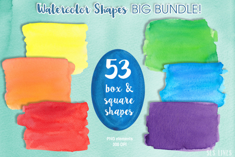 watercolor-shape-bundle-multicolors