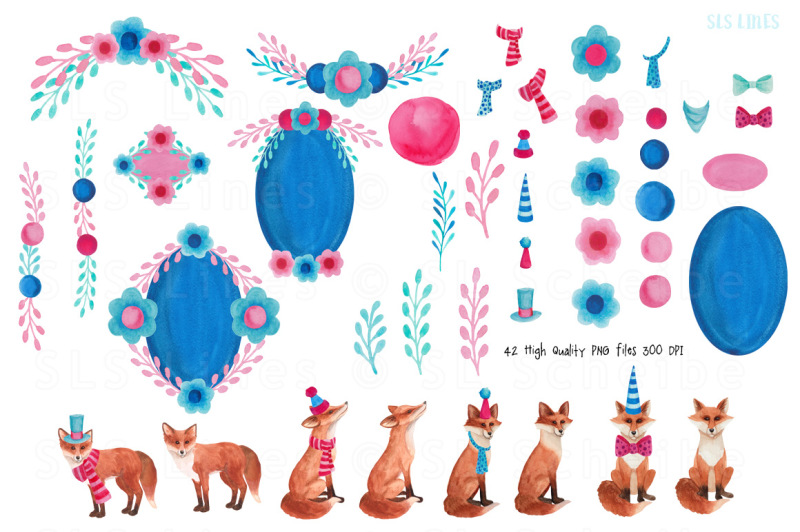 fancy-foxes-watercolors