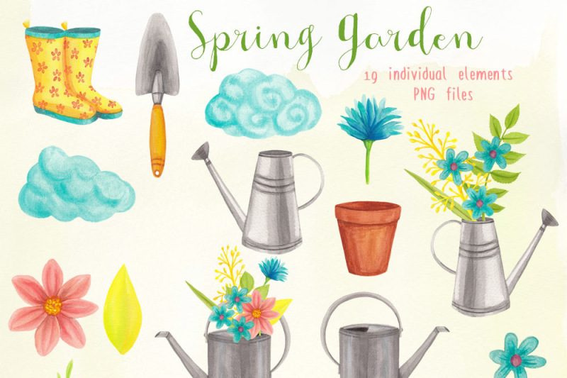spring-gardening-watercolor-clipart
