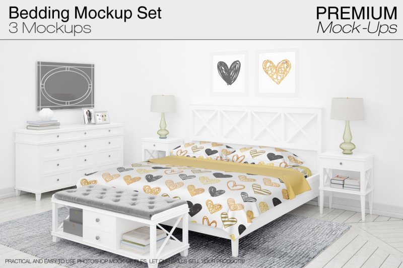 Download Bedding Set PSD Mockup