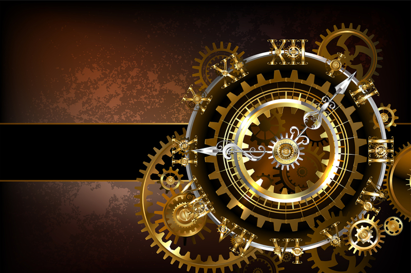 clock-with-gears-steampunk