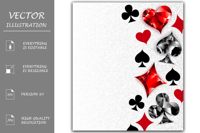 gray-background-with-polygonal-playing-cards-symbols