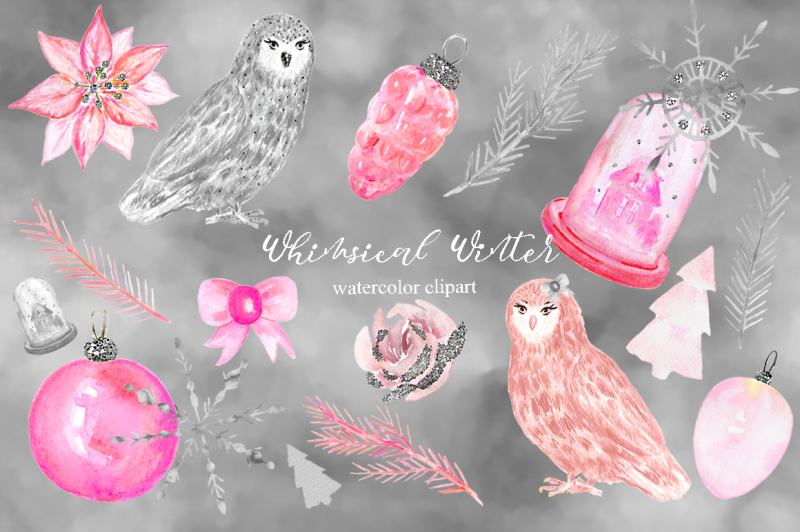 whimsical-winter-watercolor-clipart