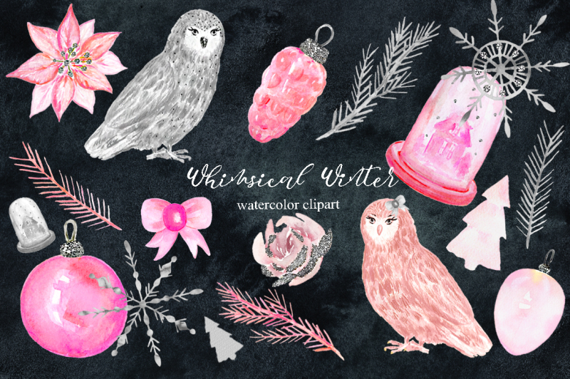 whimsical-winter-watercolor-clipart