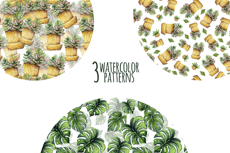 watercolor-funny-plants