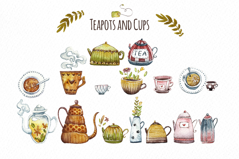 watercolor-tea-time