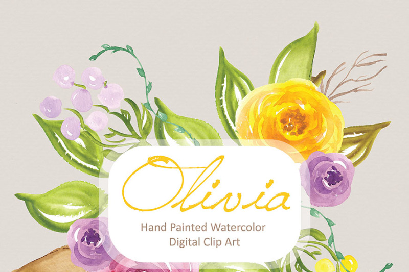 watercolor-flower-clipart-watercolor-flower-color-floral-clipart-leaf-clipart-wedding-clip-art-wedding-invitation