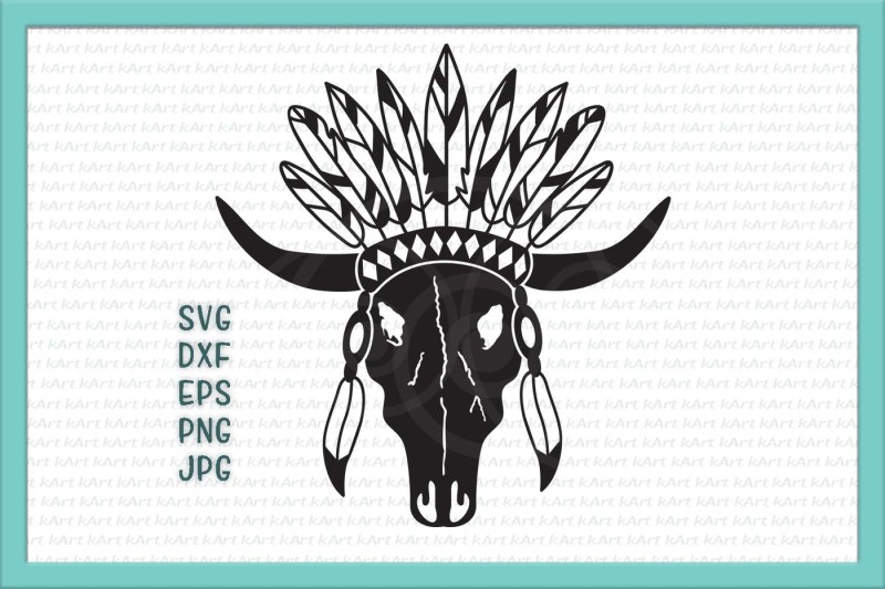 cow-skull-svg-cow-skul-iron-on-bull-skull-svg-feathers-tribal-svg-western-svg-texas-cower-silhouette-clipart-decal-design-country