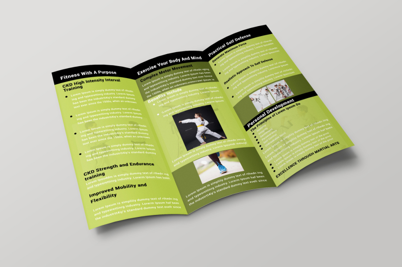 martial-arts-trifold-brochure