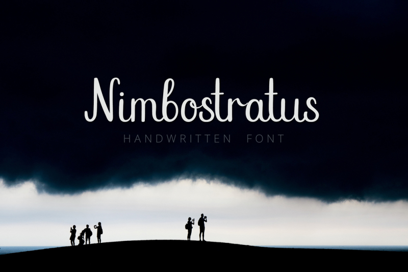 nimbostratus-handwritten-font