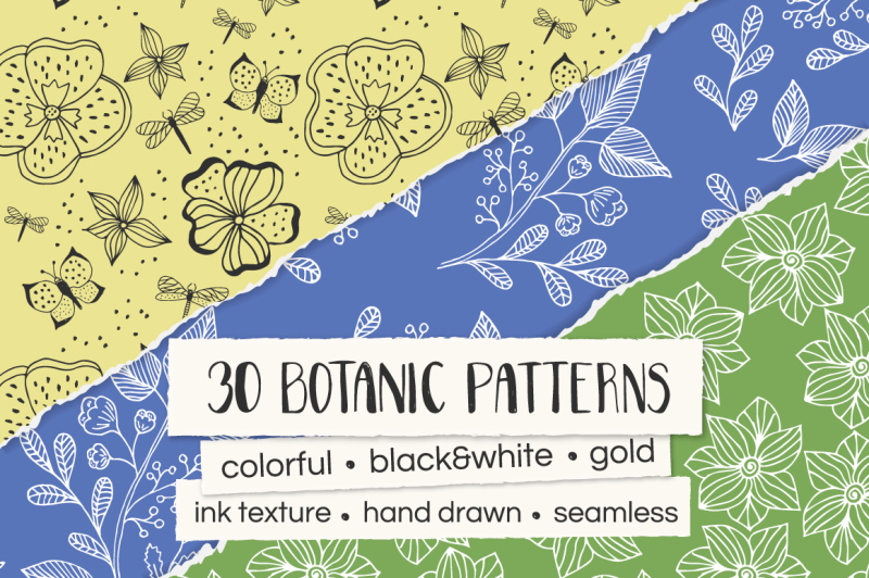 30-botanic-seamless-patterns