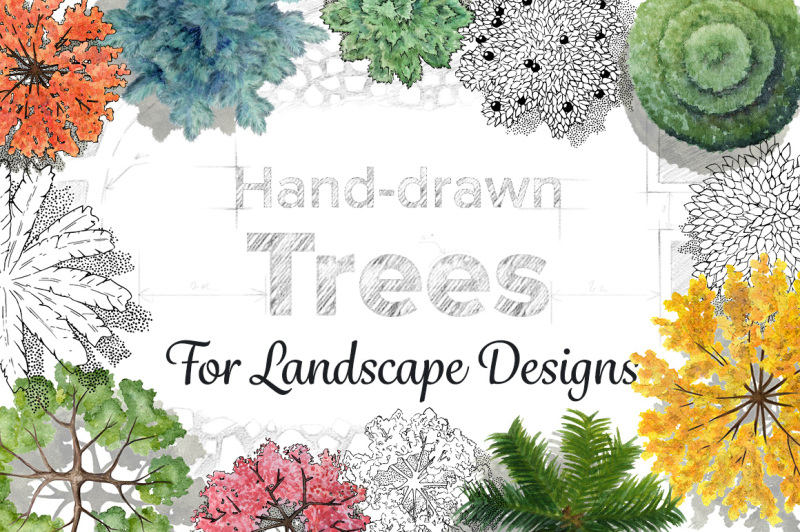 hand-drawn-trees