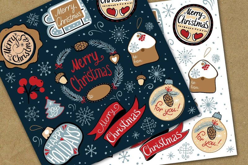merry-christmas-decorate-label