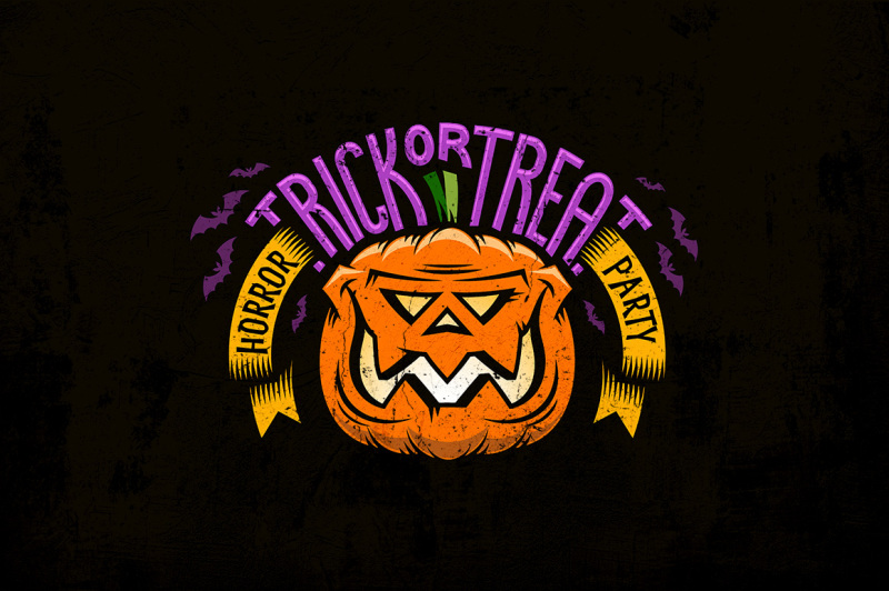 halloween-pumking-logo-set
