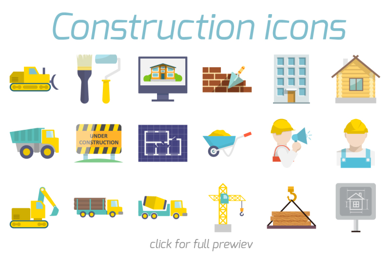 construction-icons-set