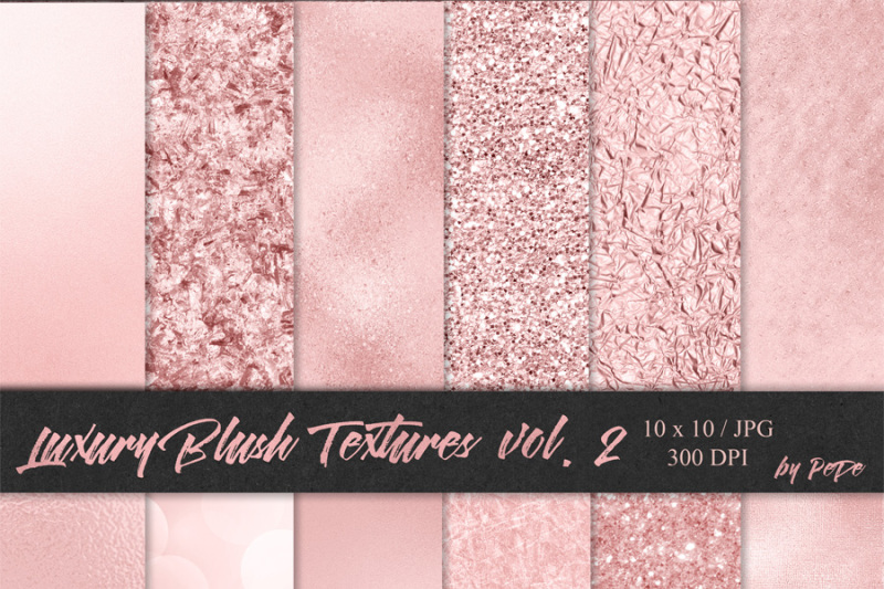 Luxury Blush Textures Ii By Pededesigns Thehungryjpeg