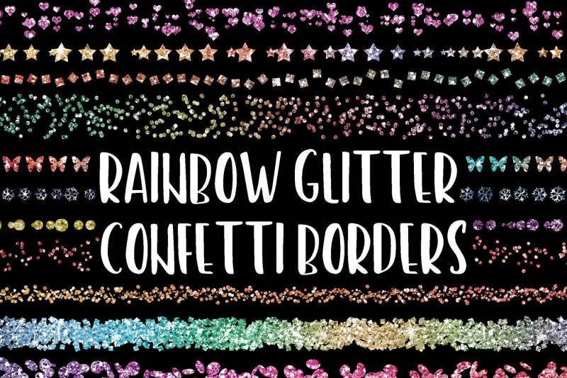 rainbow-glitter-confetti-borders