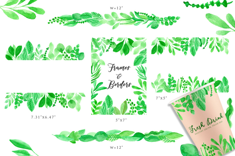 leafy-watercolor-clipart
