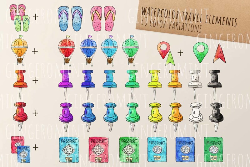 watercolor-travel-clipart