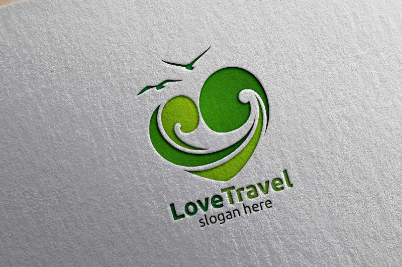 abstract-travel-and-tourism-logo-with-love-sea-and-beach-shape-in-stylish-colors-of-hotel-and-vacation-isolated-on-white-background-vector-illustration