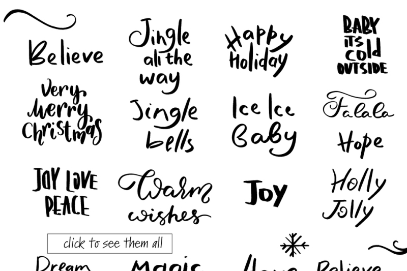 christmas-phrases-and-lettering