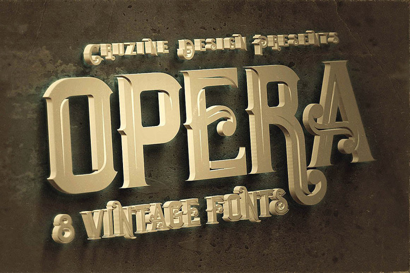 opera-vintage-typeface