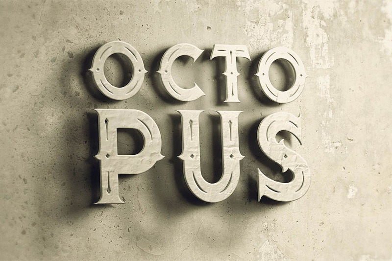 octopus-vintage-style-font