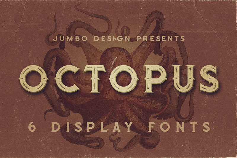 octopus-vintage-style-font
