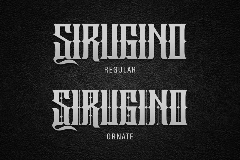 sirugino-typeface