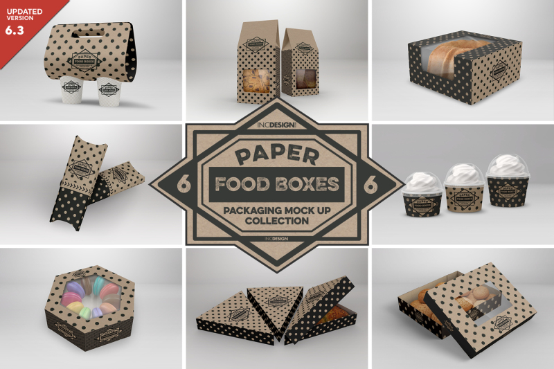 Download Download VOL 6: Paper Food Box Packaging Mockup Collection ...