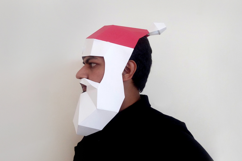 diy-santa-claus-mask-3d-papercraft