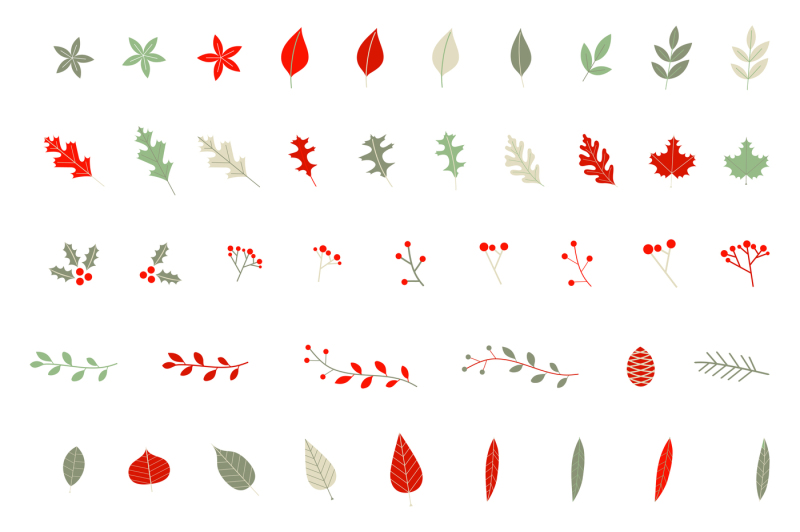 wreath-and-autumn-leaves-set