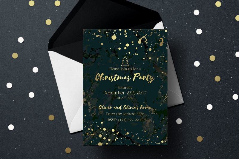 2-christmas-invitations-and-marble