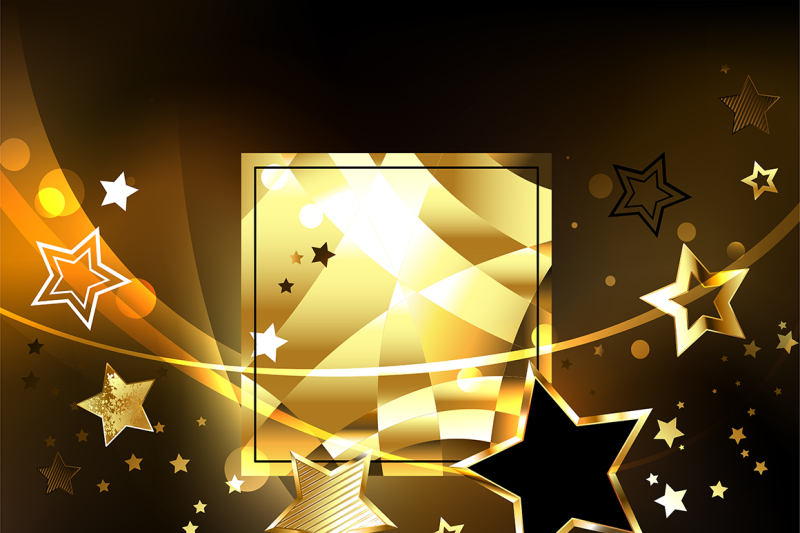 polygonal-banner-with-golden-stars