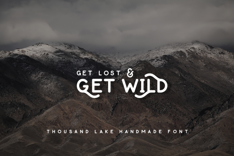 thousand-lake-handmade-font