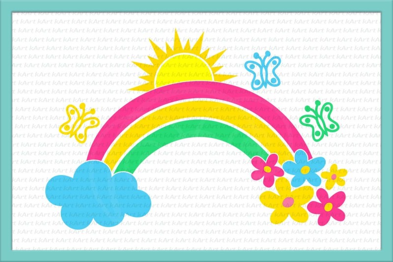 rainbow-svg-rainbow-and-cloud-svg-rainbow-and-flowers-svg-sun-svg-flowers-svg-butterflies-svg-iron-on-printable-rainbow-clipart-dxf