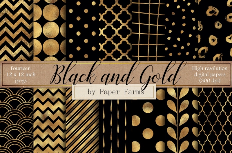 black-and-gold-digital-paper