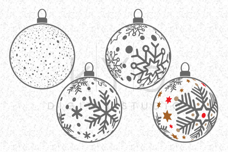 Christmas Tree Balls, Snowflake Balls, Christmas SVG files for Cricut
SVG PNG EPS DXF File