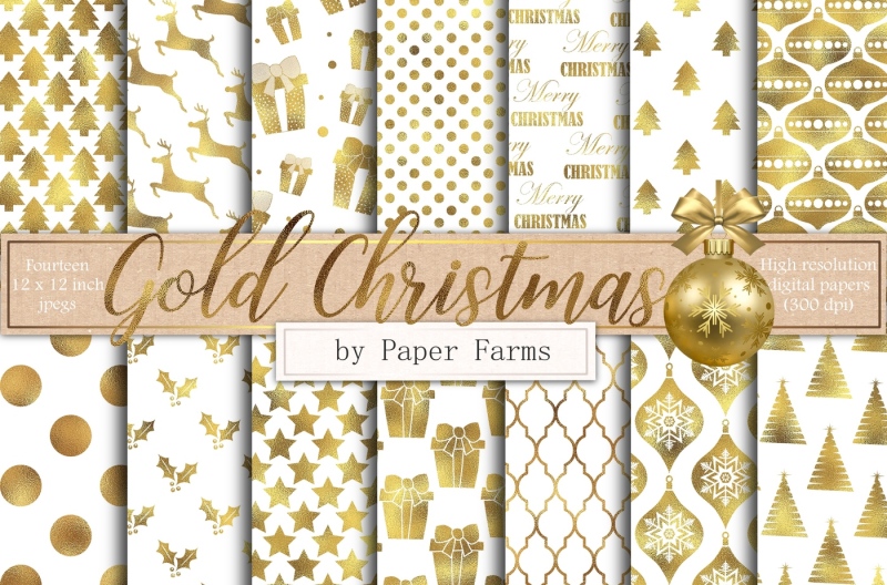 white-and-gold-christmas-papers