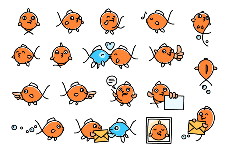goldfish-character-design