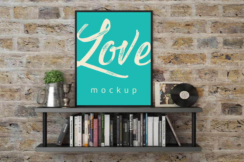 Free Framed Poster Mock Up - 15 (PSD Mockups)