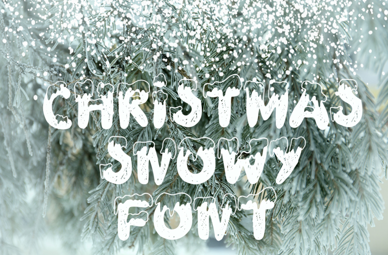 snowy-display-font