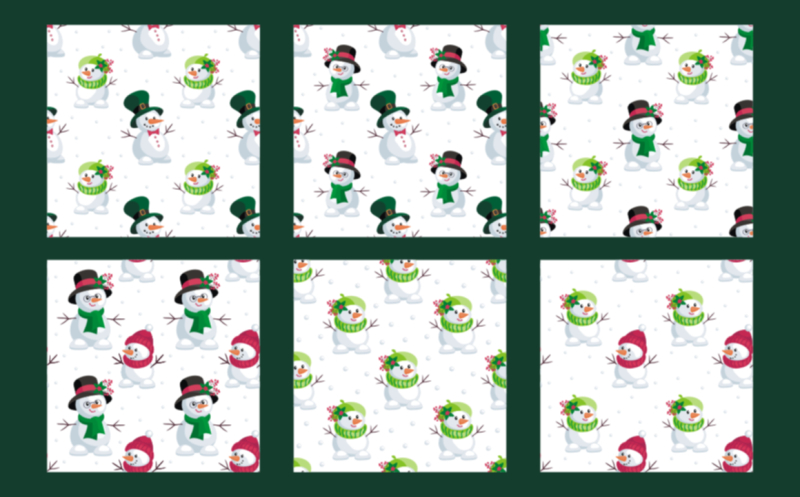 snowmen-christmas-seamless-patterns-set
