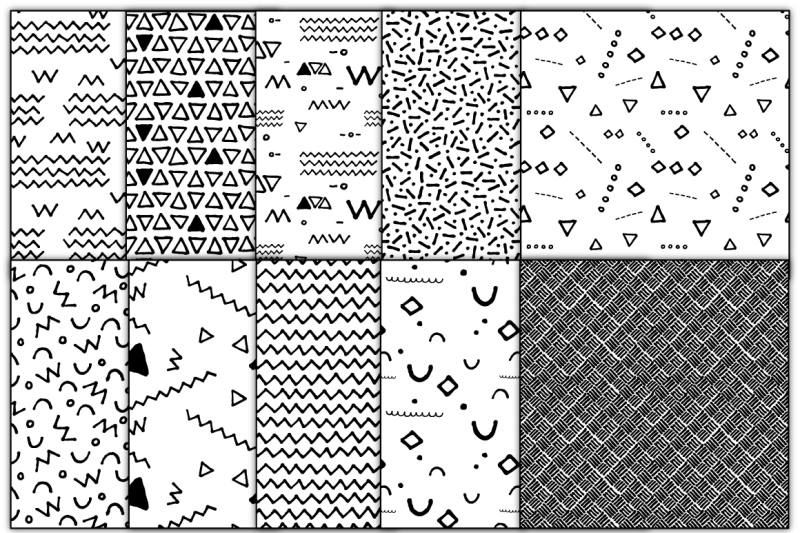 abstract-doodle-seamless-patterns