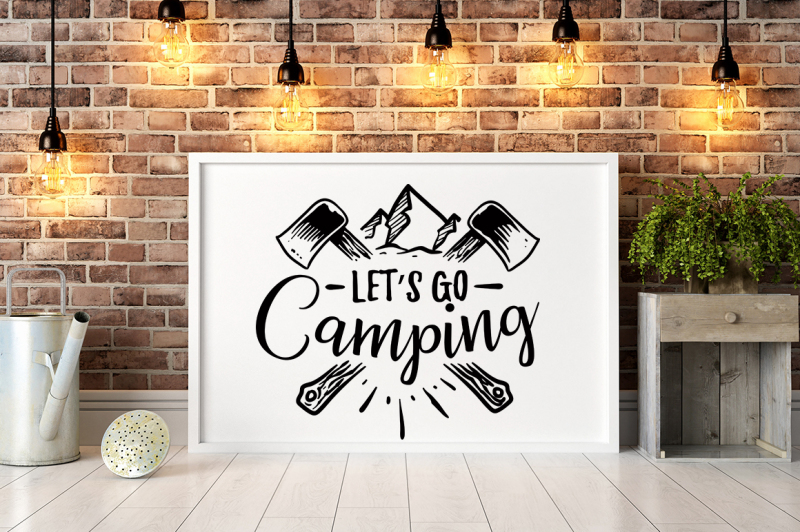 Download Let's go camping SVG By BlackCatsSVG | TheHungryJPEG.com