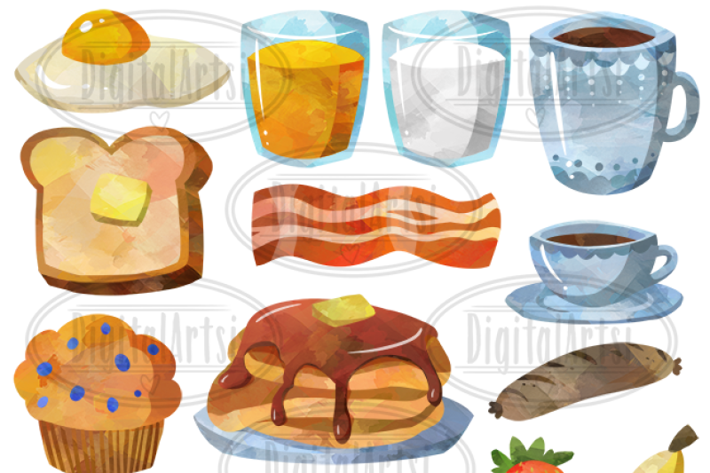 watercolor-breakfast-clipart